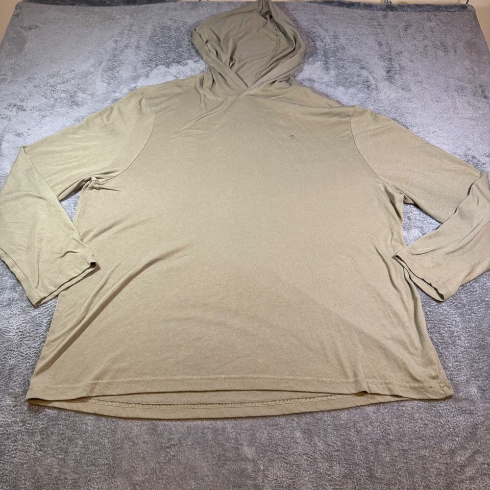 Duck Camp Mens 2XL Khaki Lightweight Performance Hoodie Outdoor Hunting Shirt